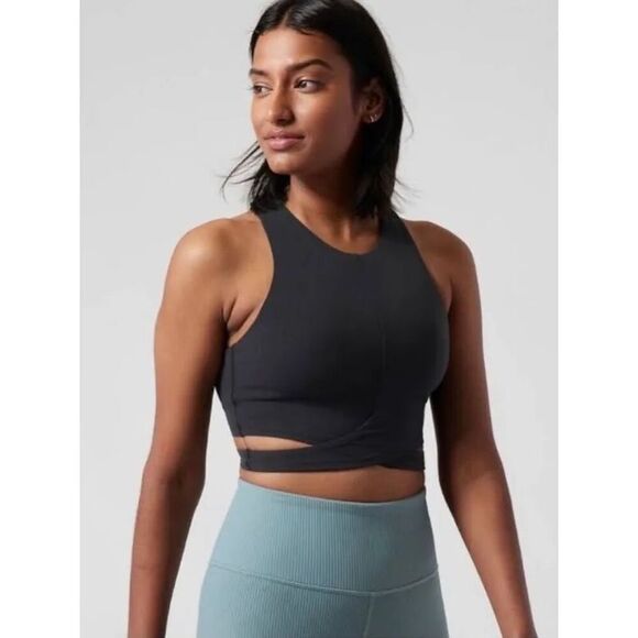 Athleta Conscious Cut Out Crop Tank‎ - Picture 1 of 4